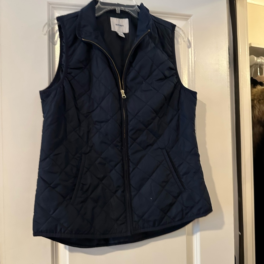Navy Quilted Vest